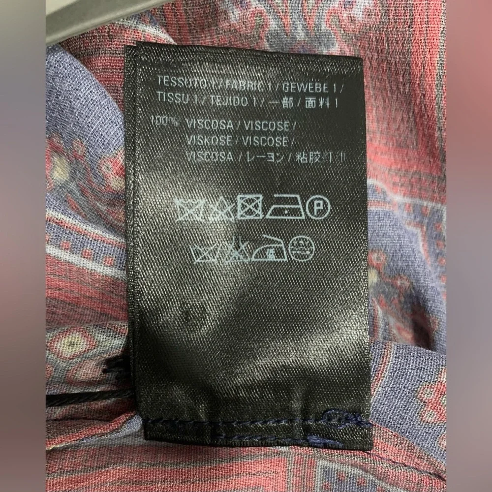 Balenciaga 2019 Convertible Paisley Asymmetrical Button-Up size FR 36 US 4 NWT - Picture 14 of 16